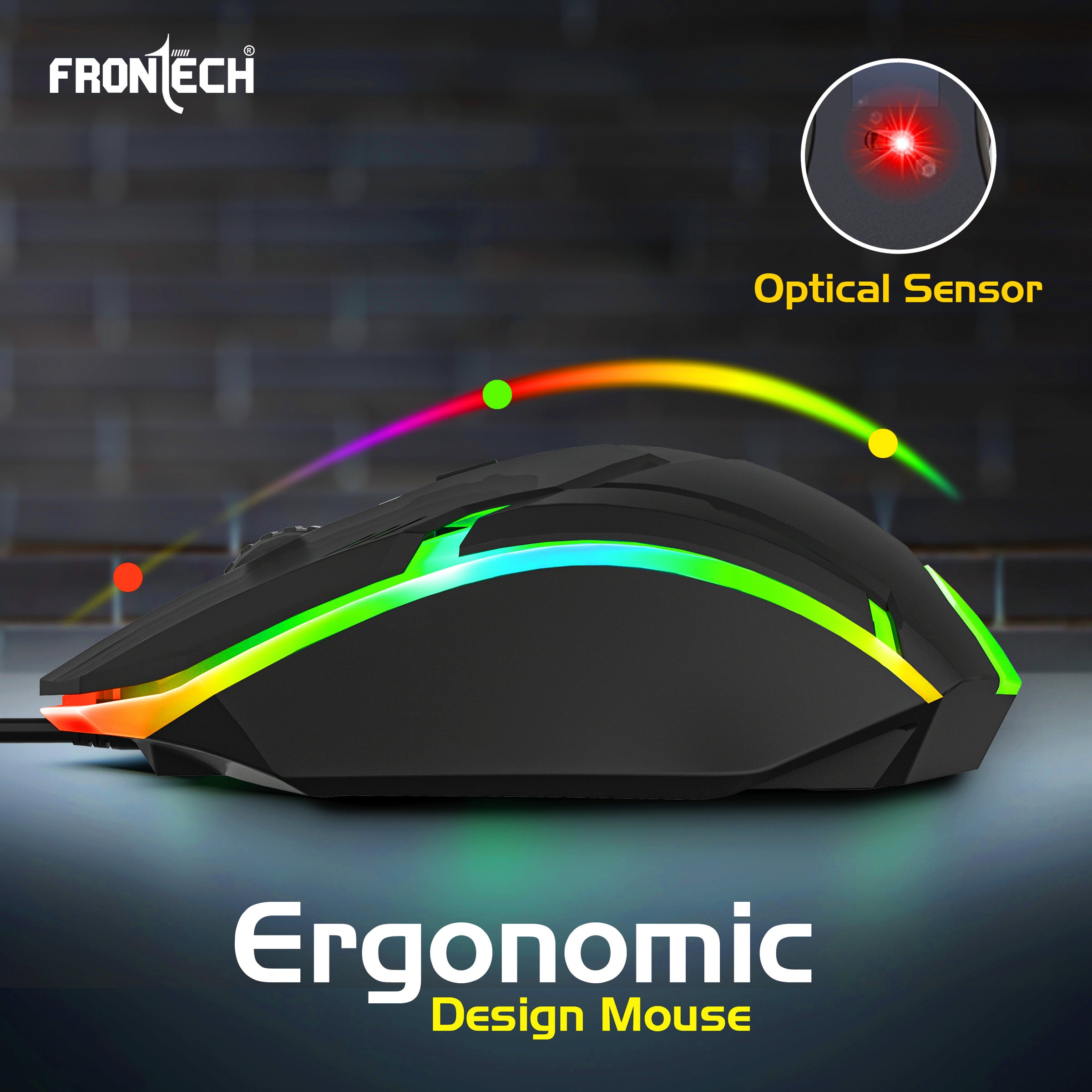 Frontech Wired USB Optical Mouse (MS-0067) Frontech Wired USB Optical Mouse (MS-0067)